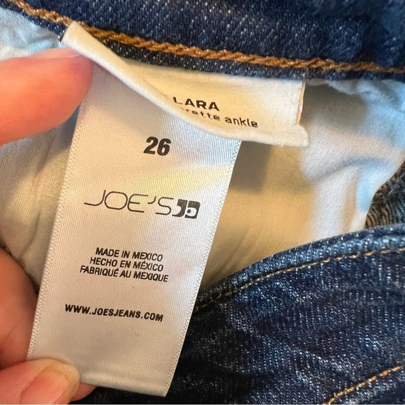 Joe’s Jeans The Lara Mid Rise Cigarette Ankle Jean Dark Wash 26 - Picture 11 of 13